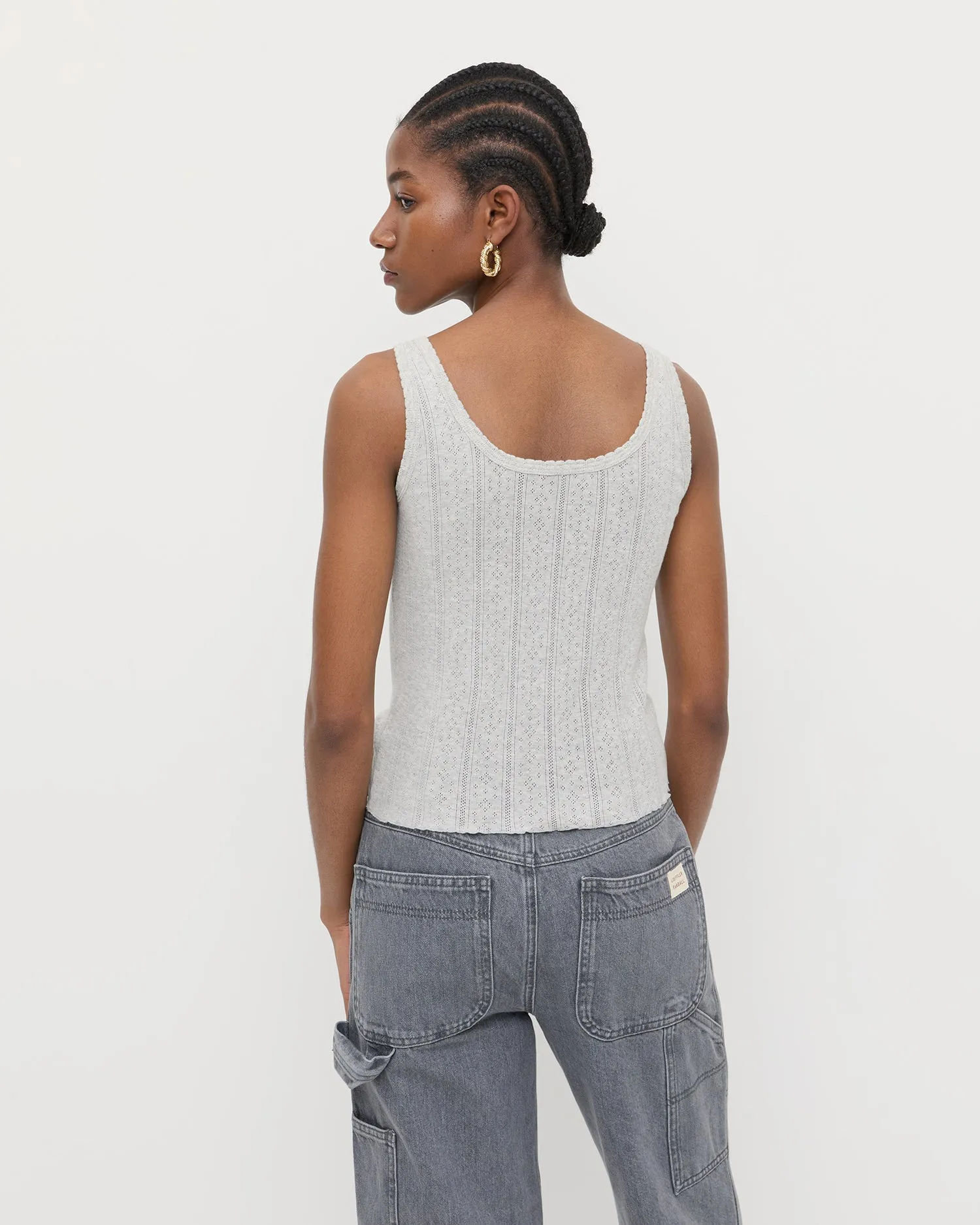 Rylee Pointelle Tank Top