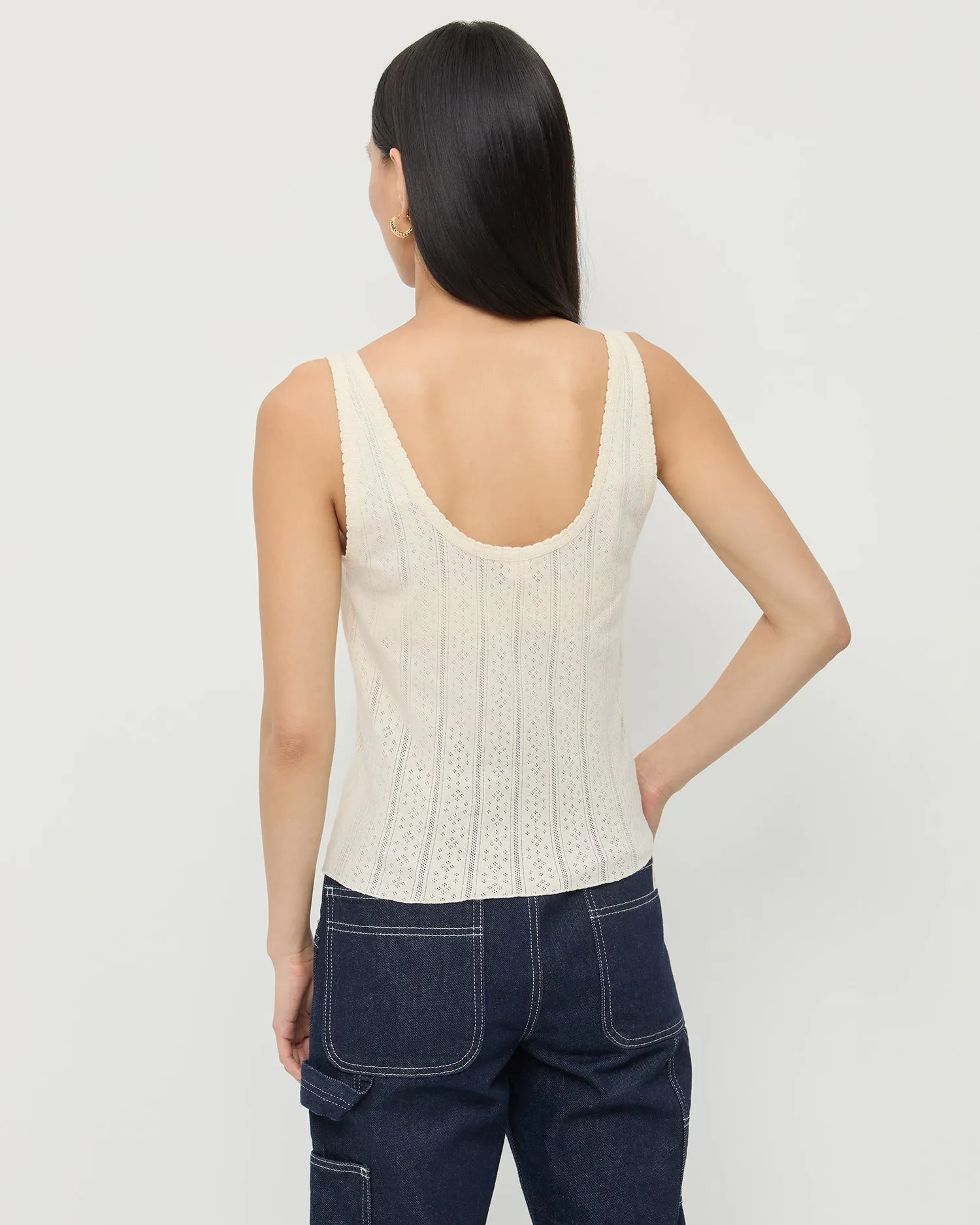 Rylee Pointelle Tank Top