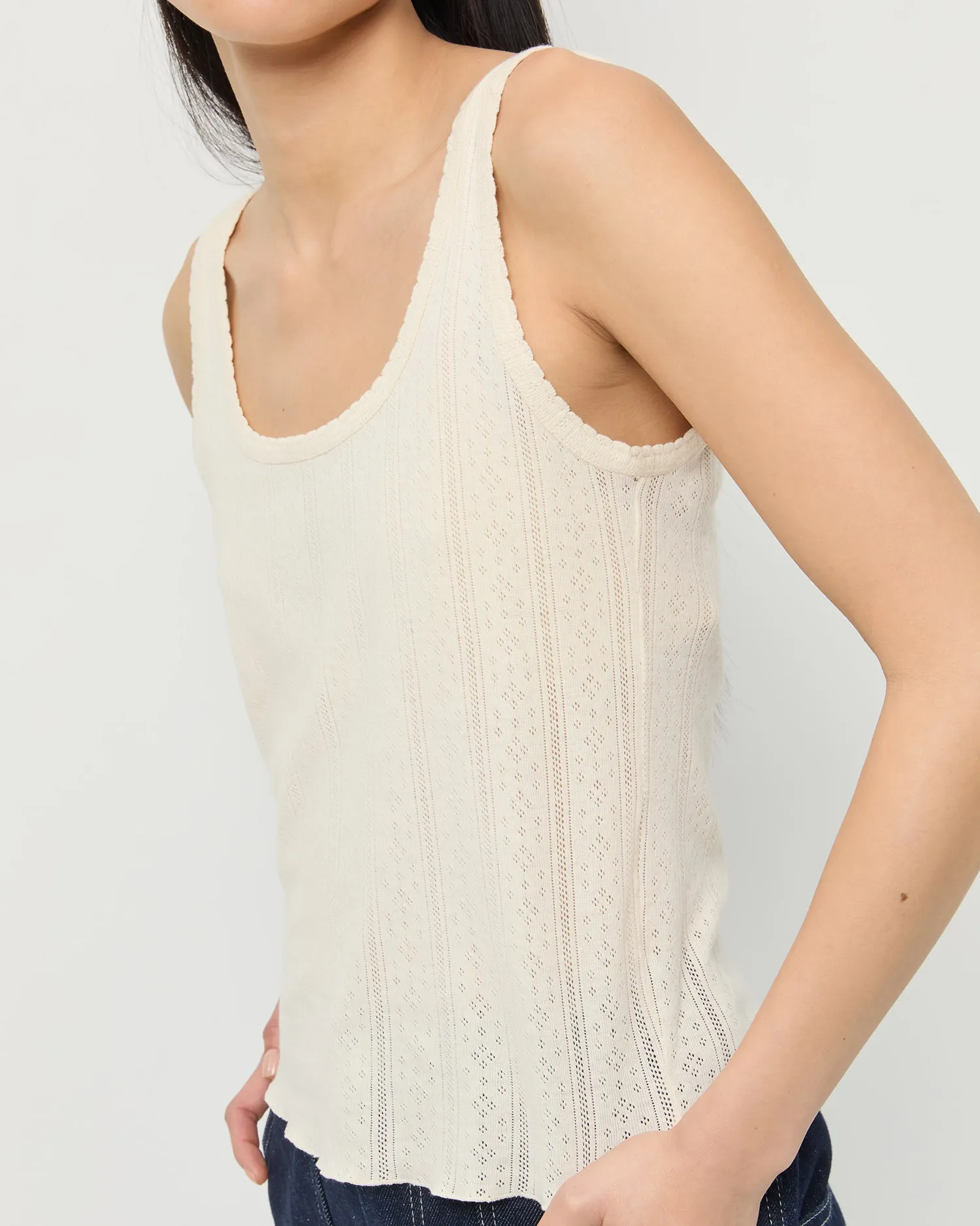 Rylee Pointelle Tank Top