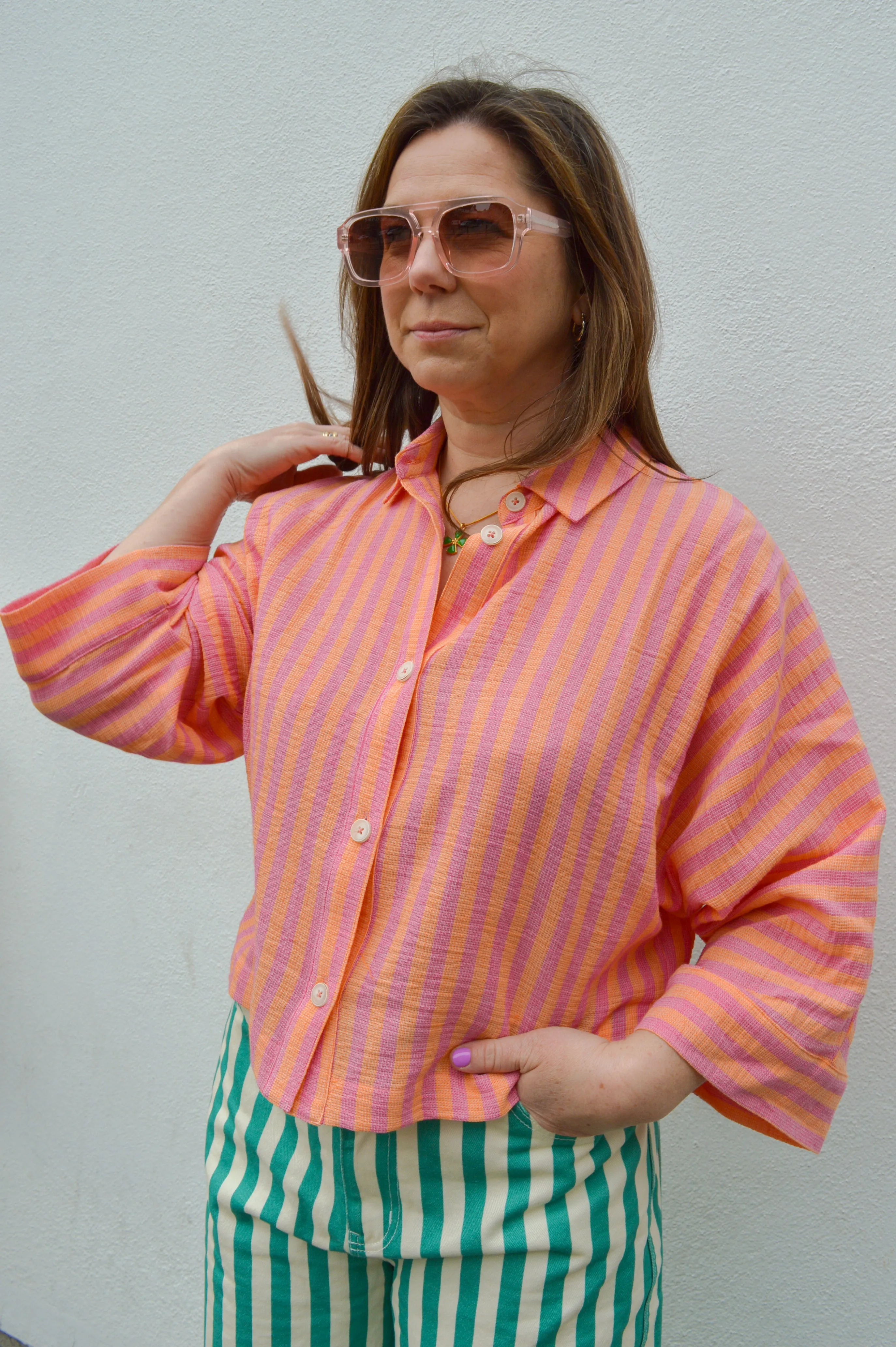Sacrecoeur Laelia Bahia Striped Shirt