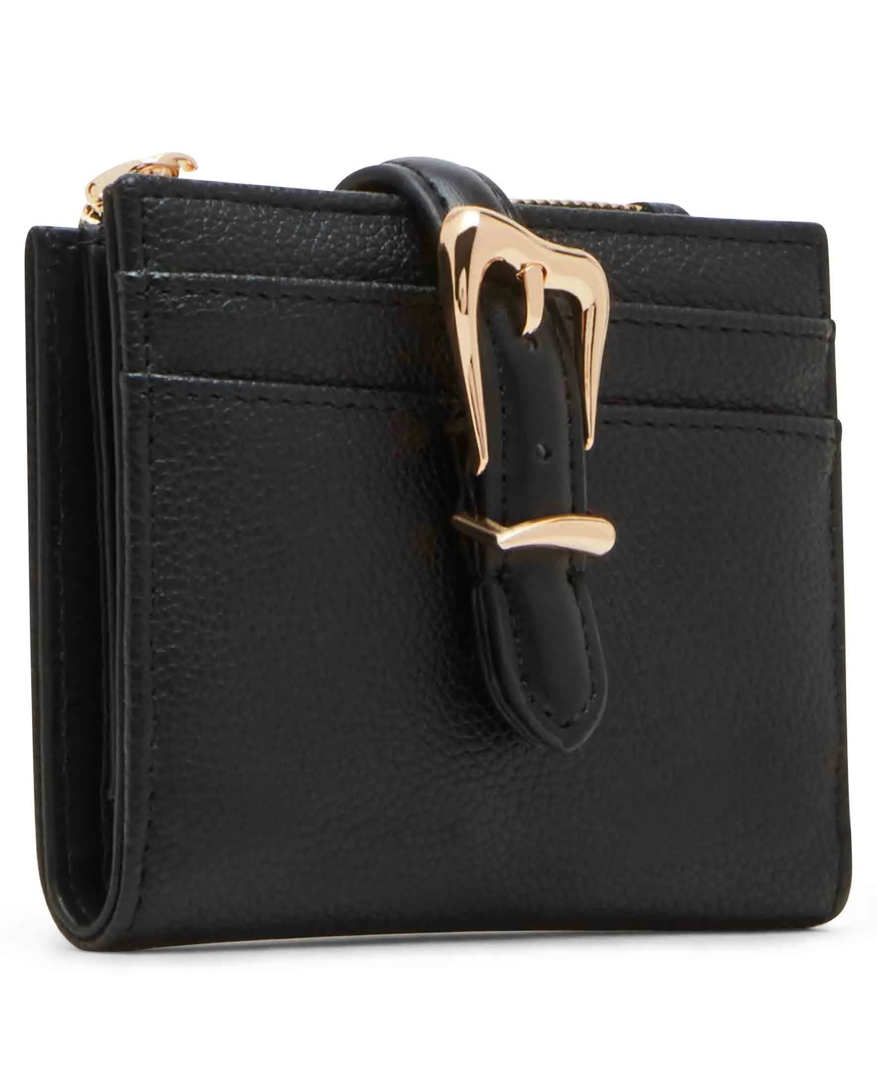 Sculpted Buckle Small Wallet