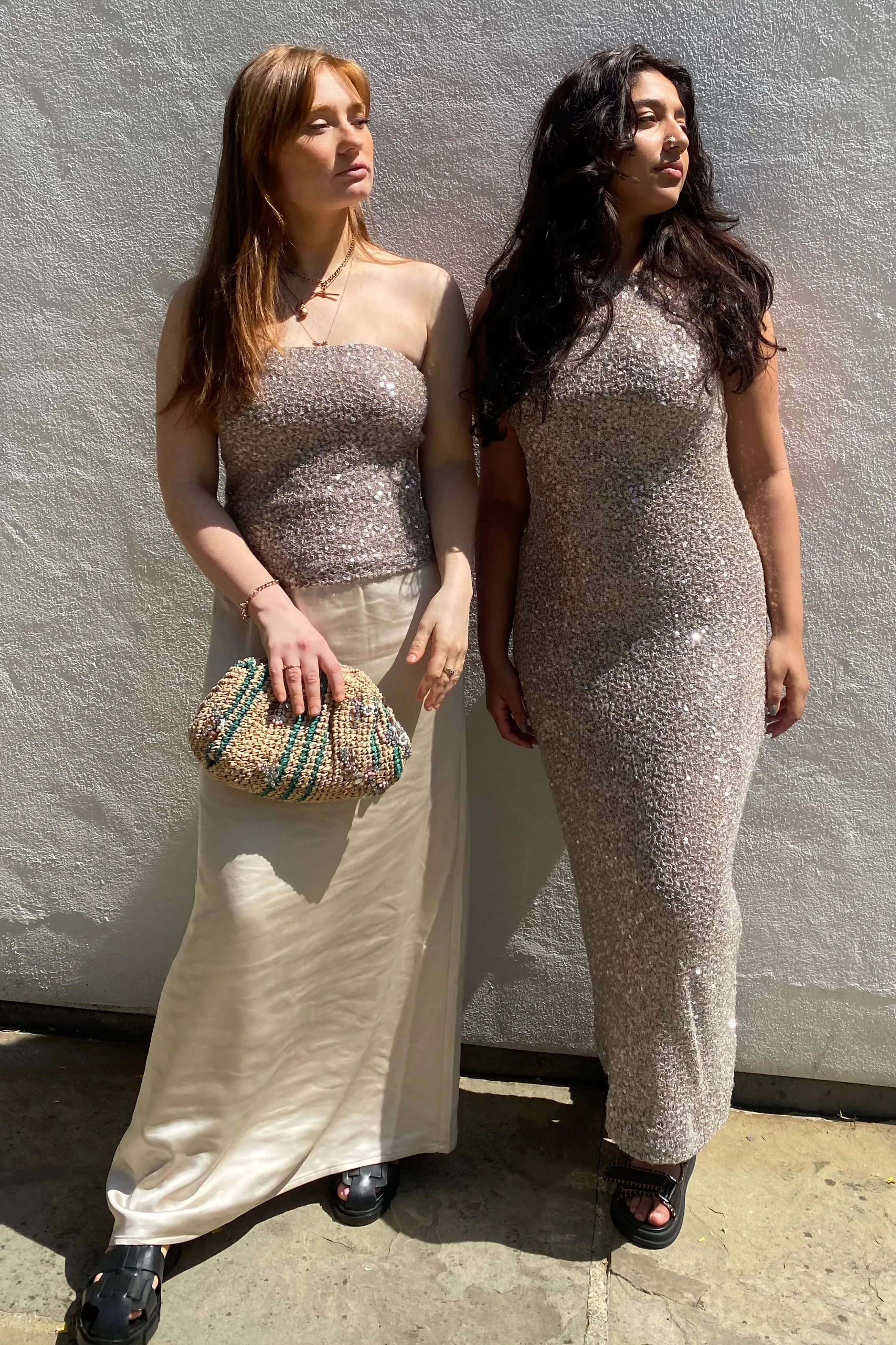 Second Female Dazzling Vintage Khaki Dress
