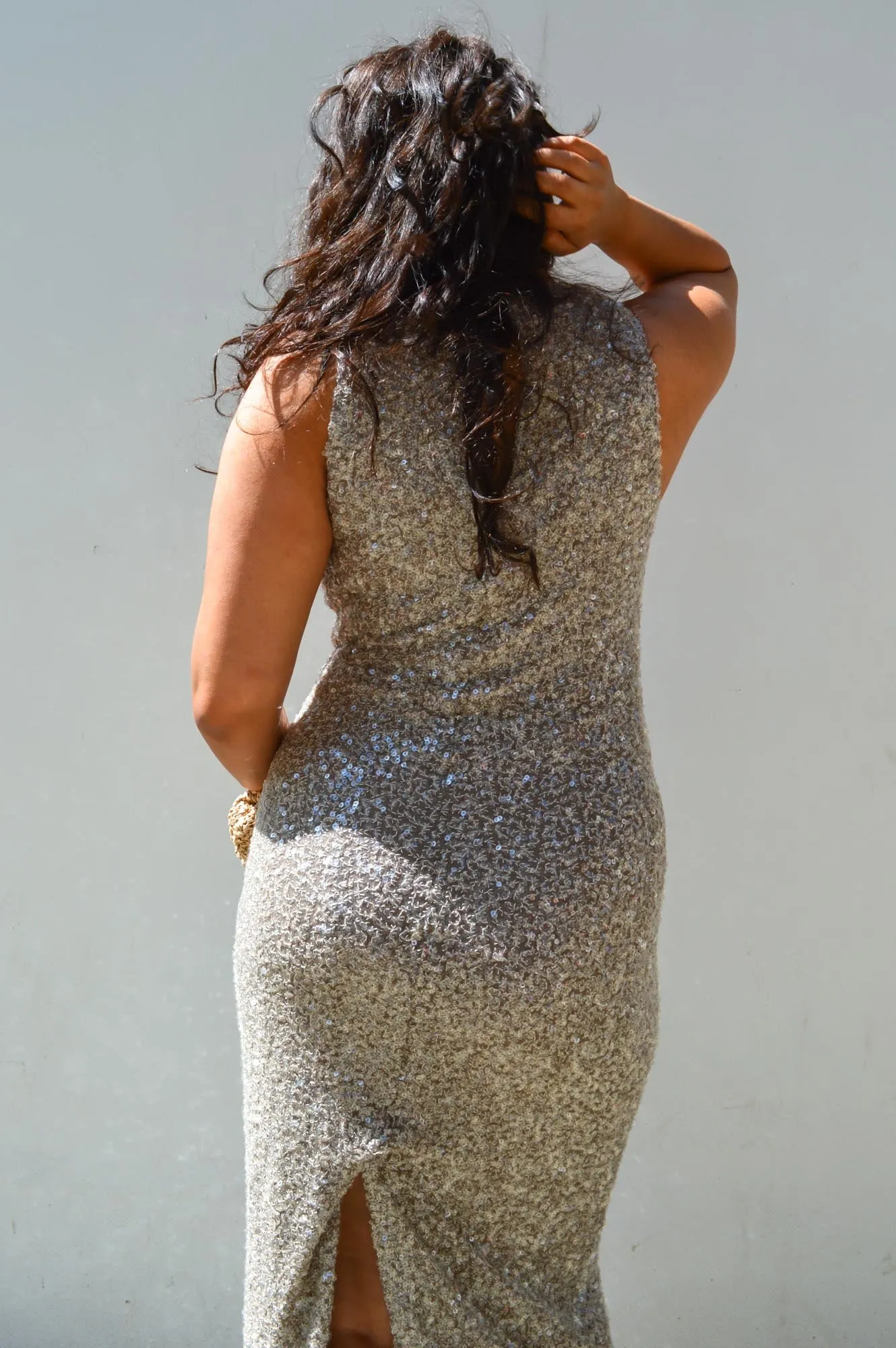 Second Female Dazzling Vintage Khaki Dress