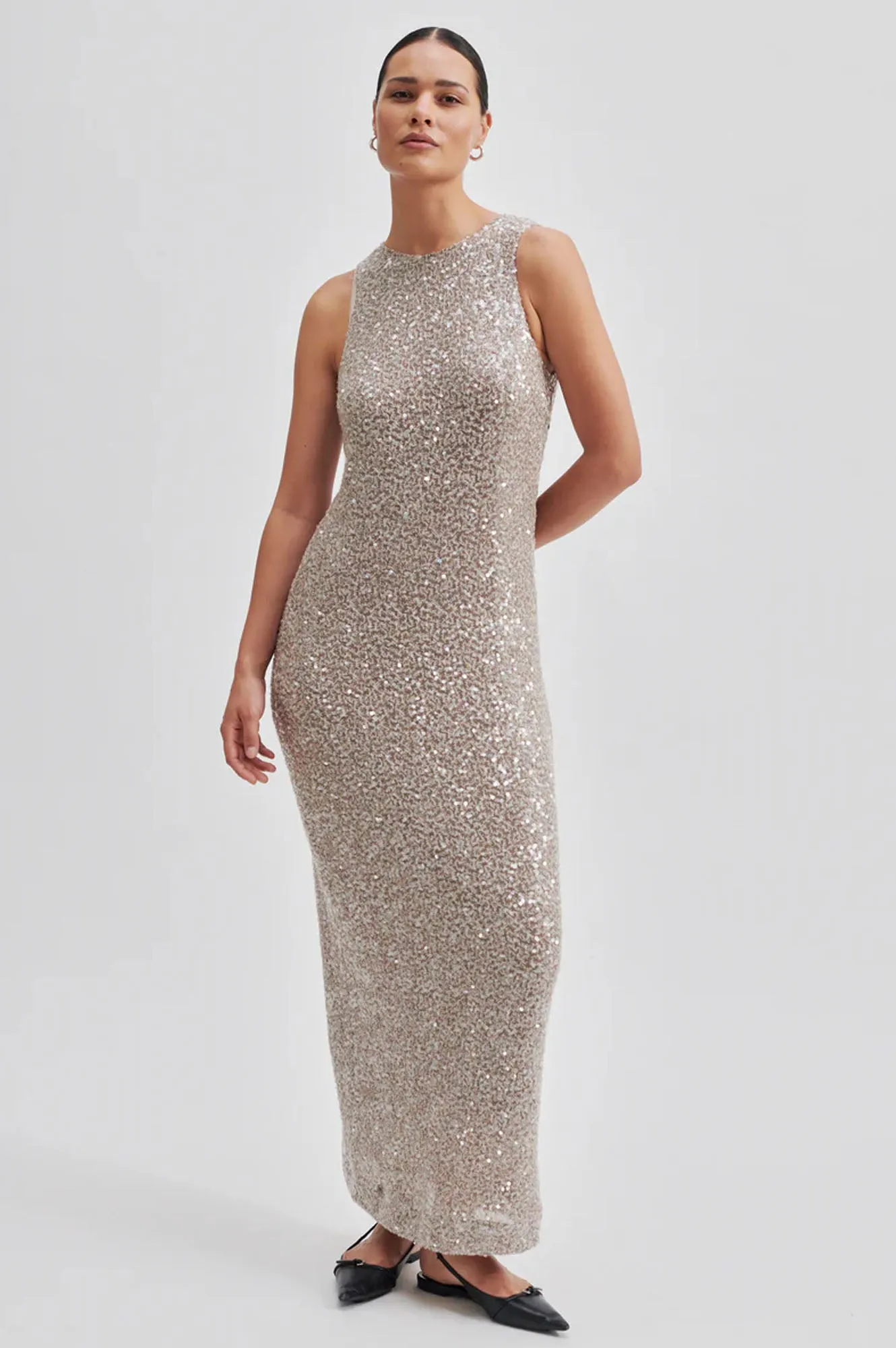 Second Female Dazzling Vintage Khaki Dress
