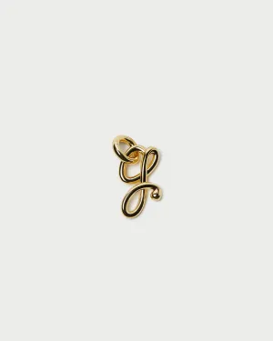 Small Gold Letter G Charm