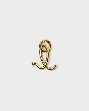 Small Gold Letter L Charm