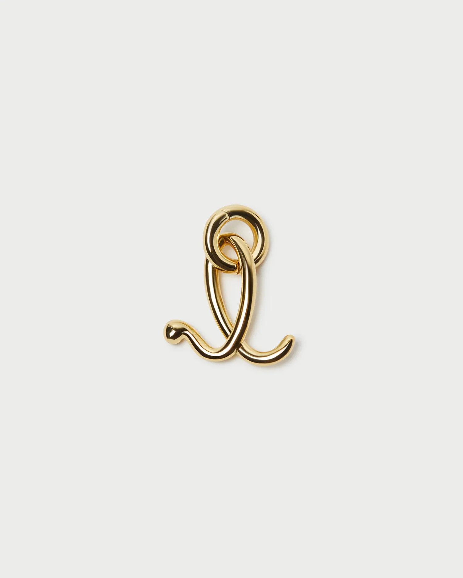 Small Gold Letter L Charm