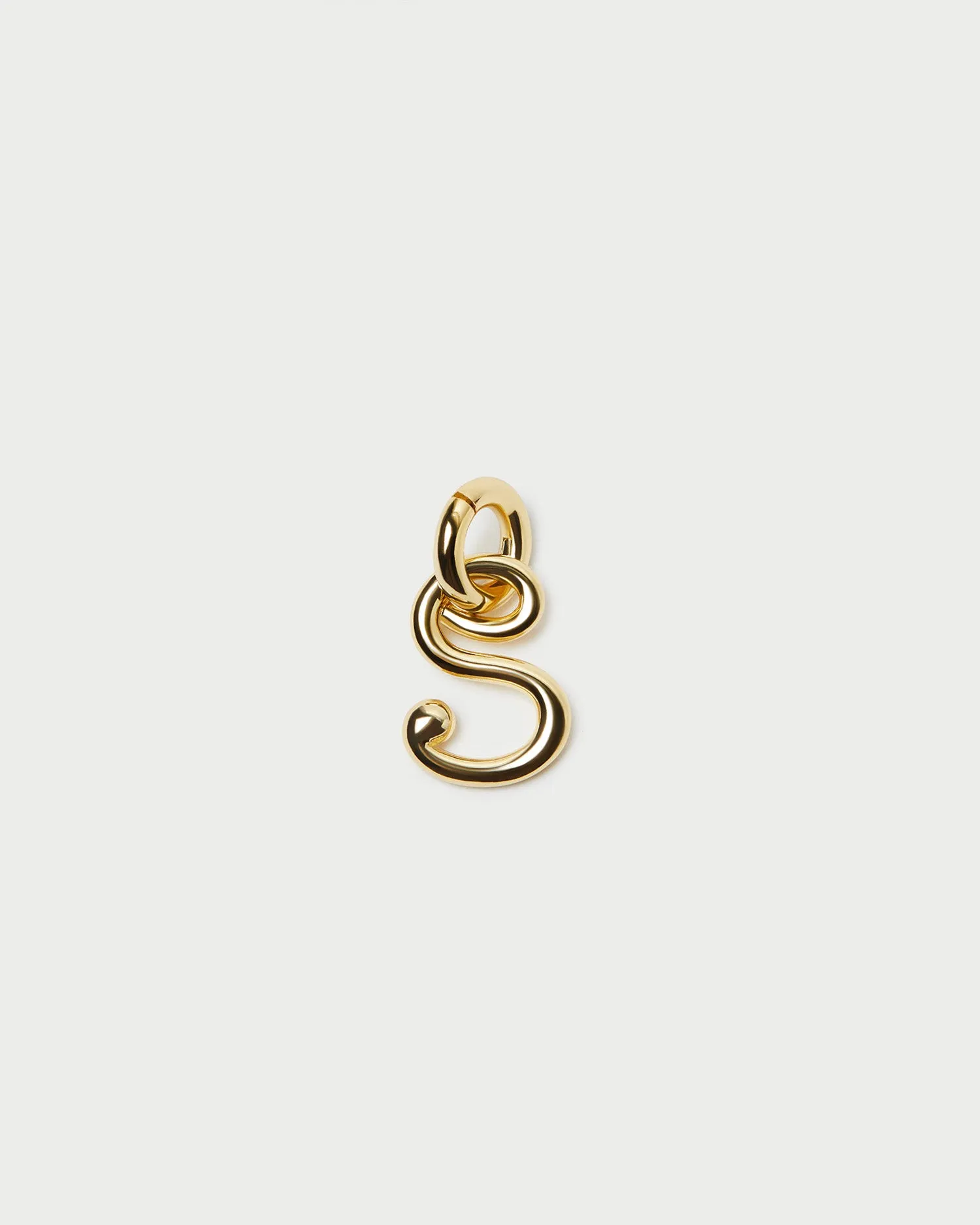 Small Gold Letter S Charm
