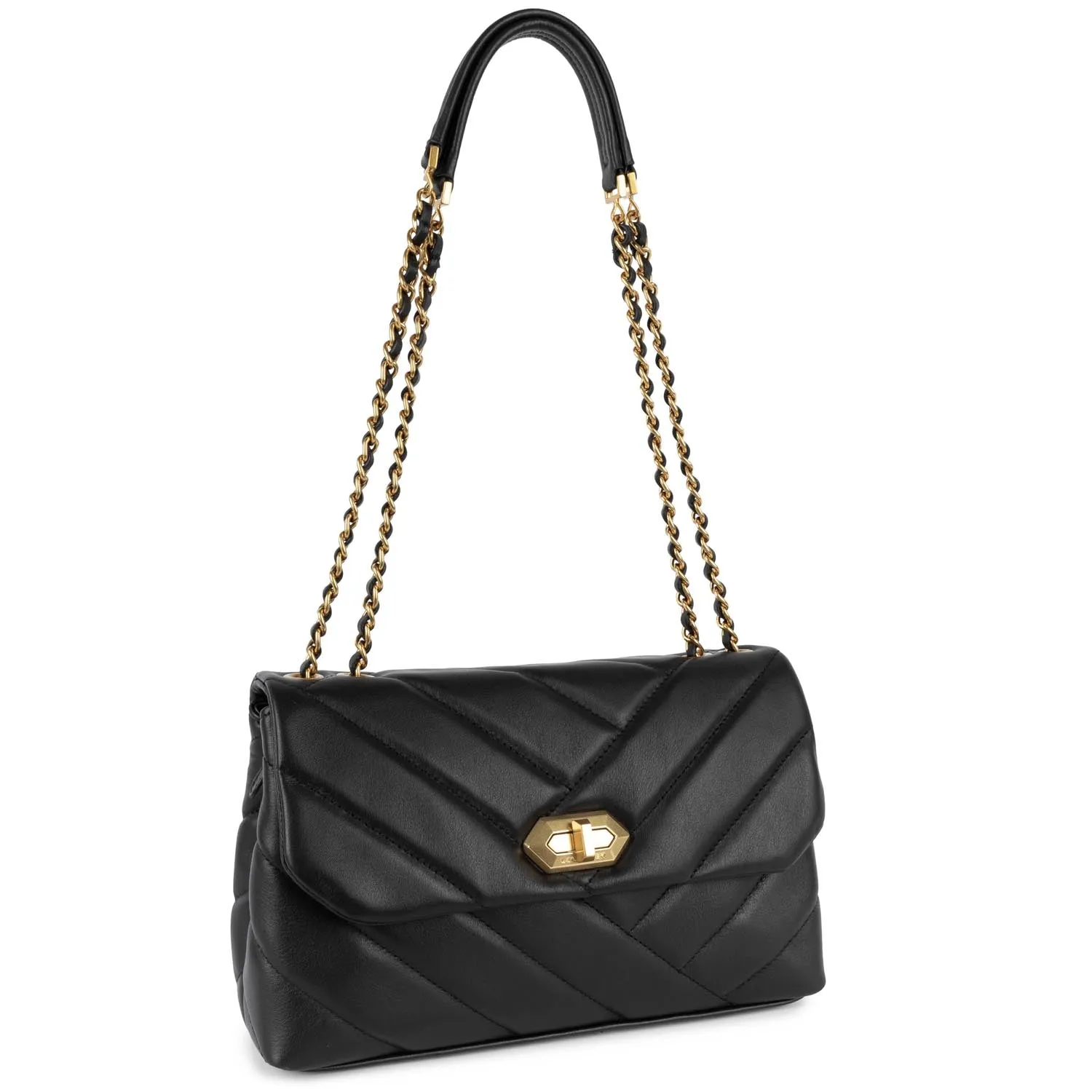 Soft Matelassé M Shoulder Bag