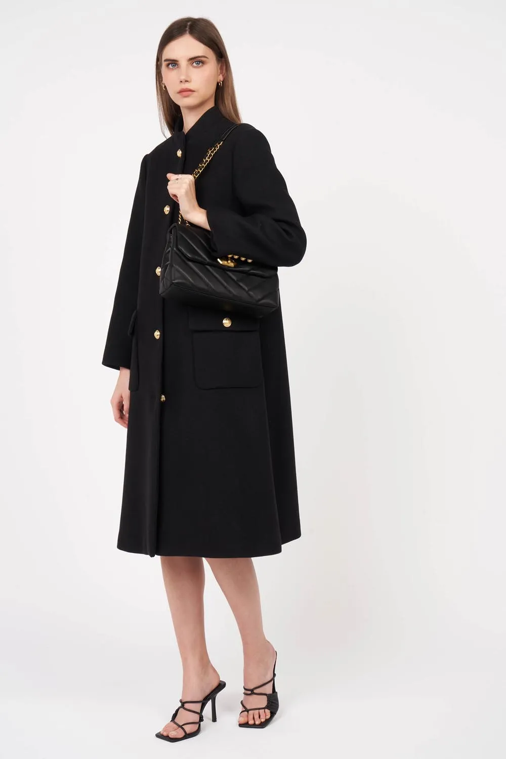 Soft Matelassé M Shoulder Bag
