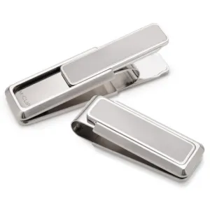 Stainless Brushed With Polished Border Money Clip