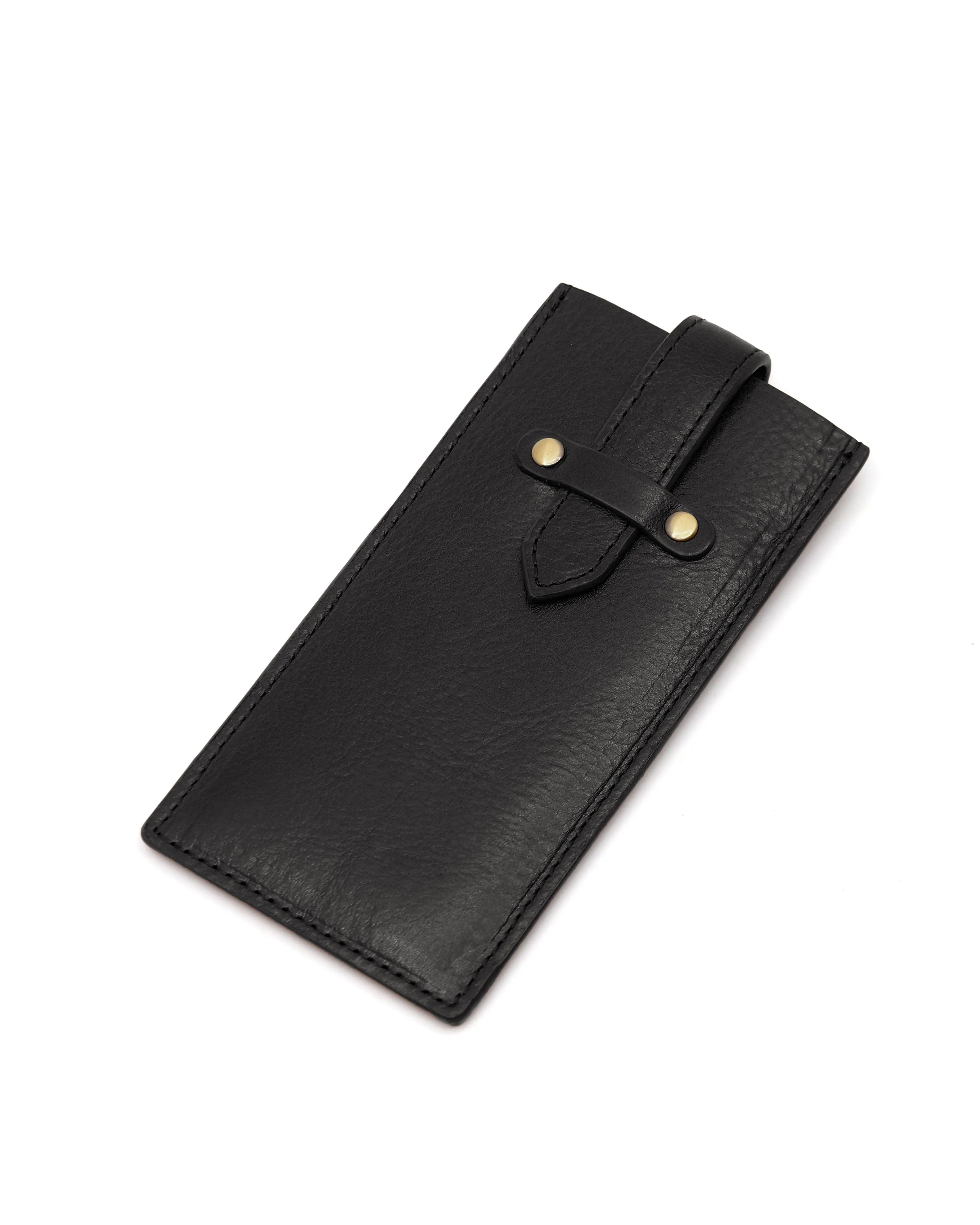 Sunglasses Sleeve (Nero Svezia Tumbled Leather)