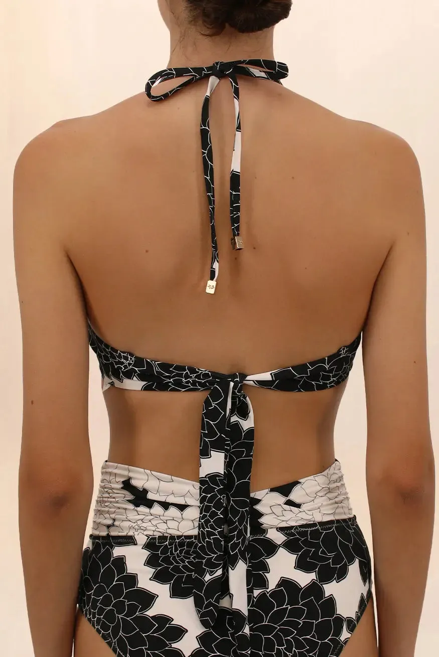 TIDE RUCHED TRIANGLE BIKINI TOP
