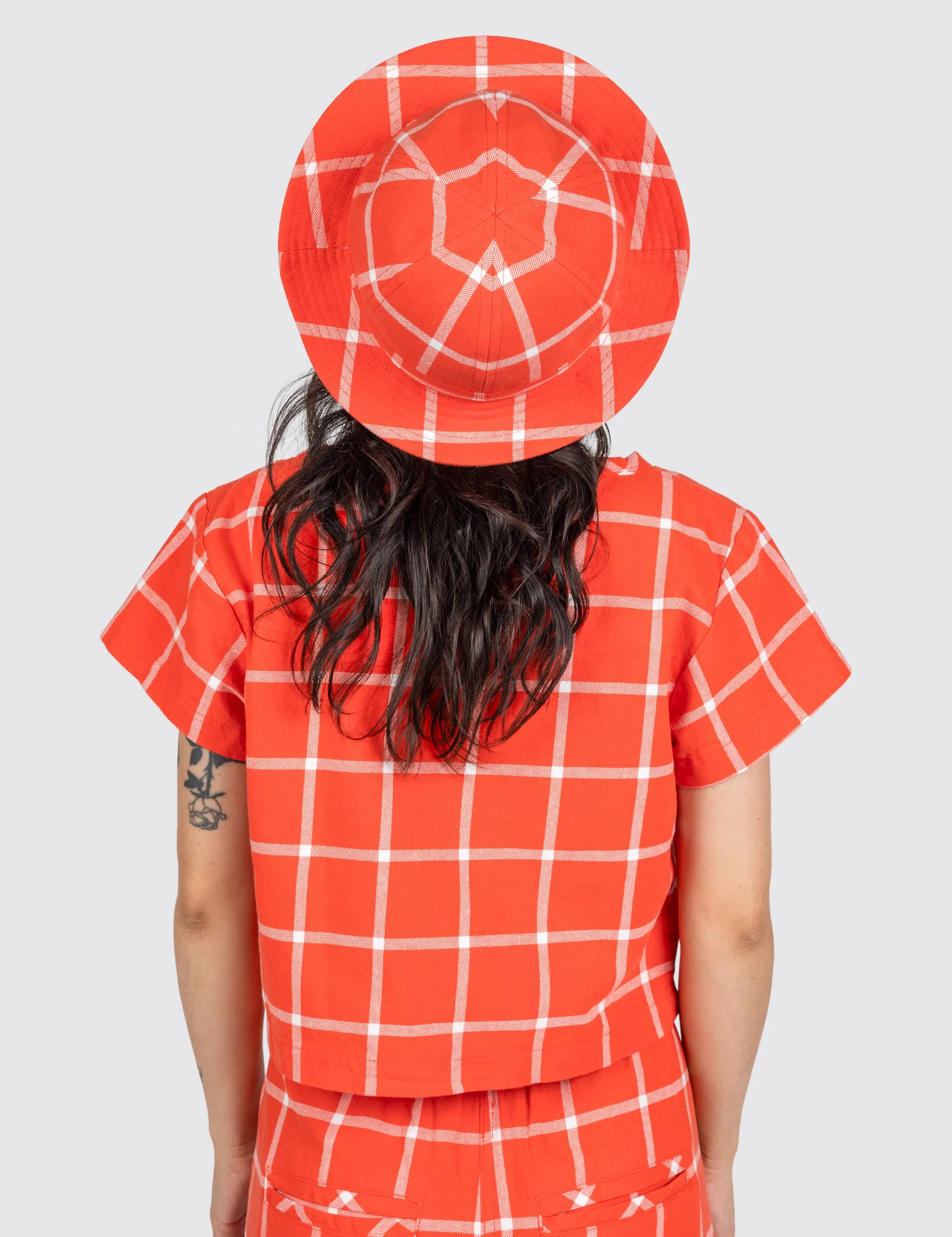 Tomato Grid Bob Hat