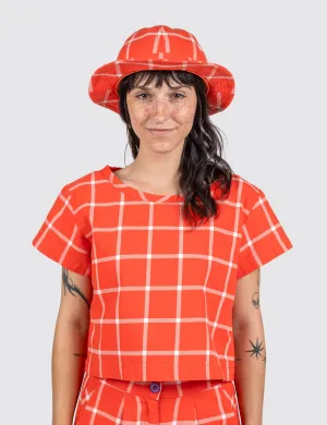 Tomato Grid Bob Hat