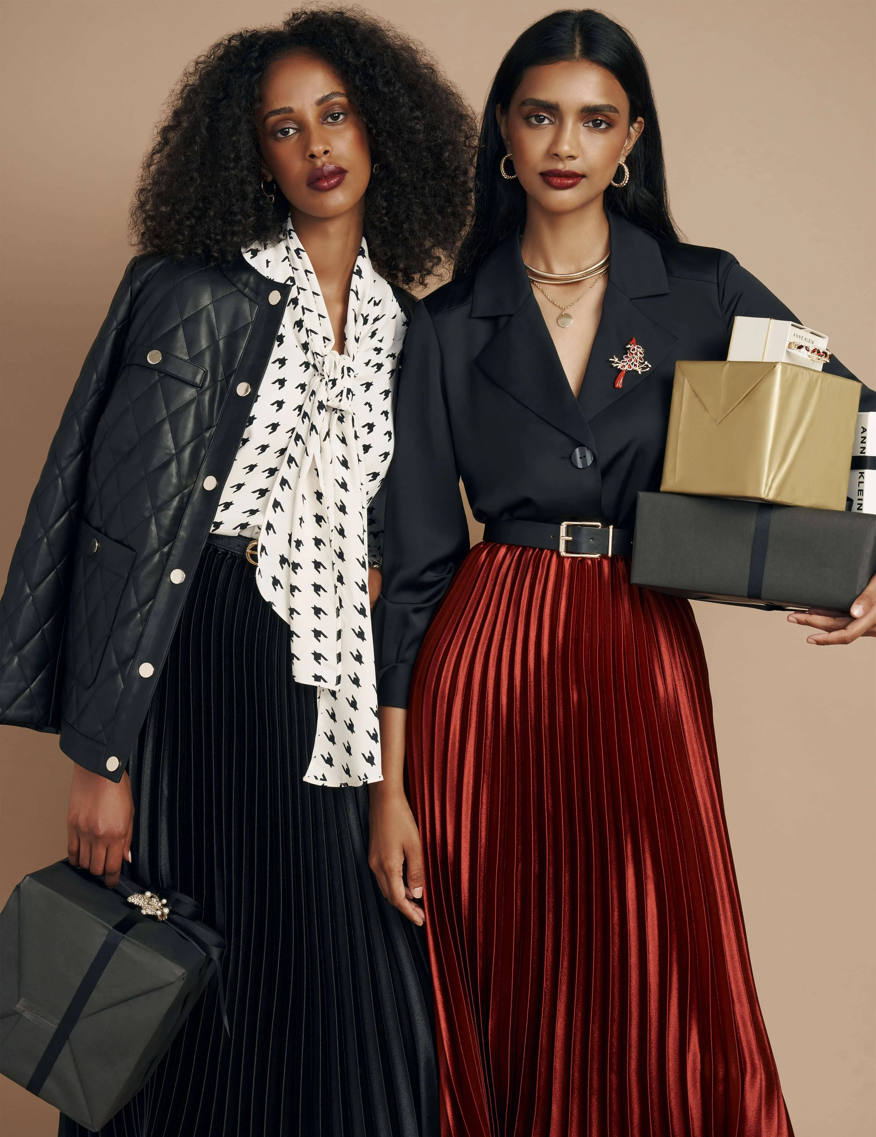 Two Button Notch Collar Oversized Blouse- Sale
