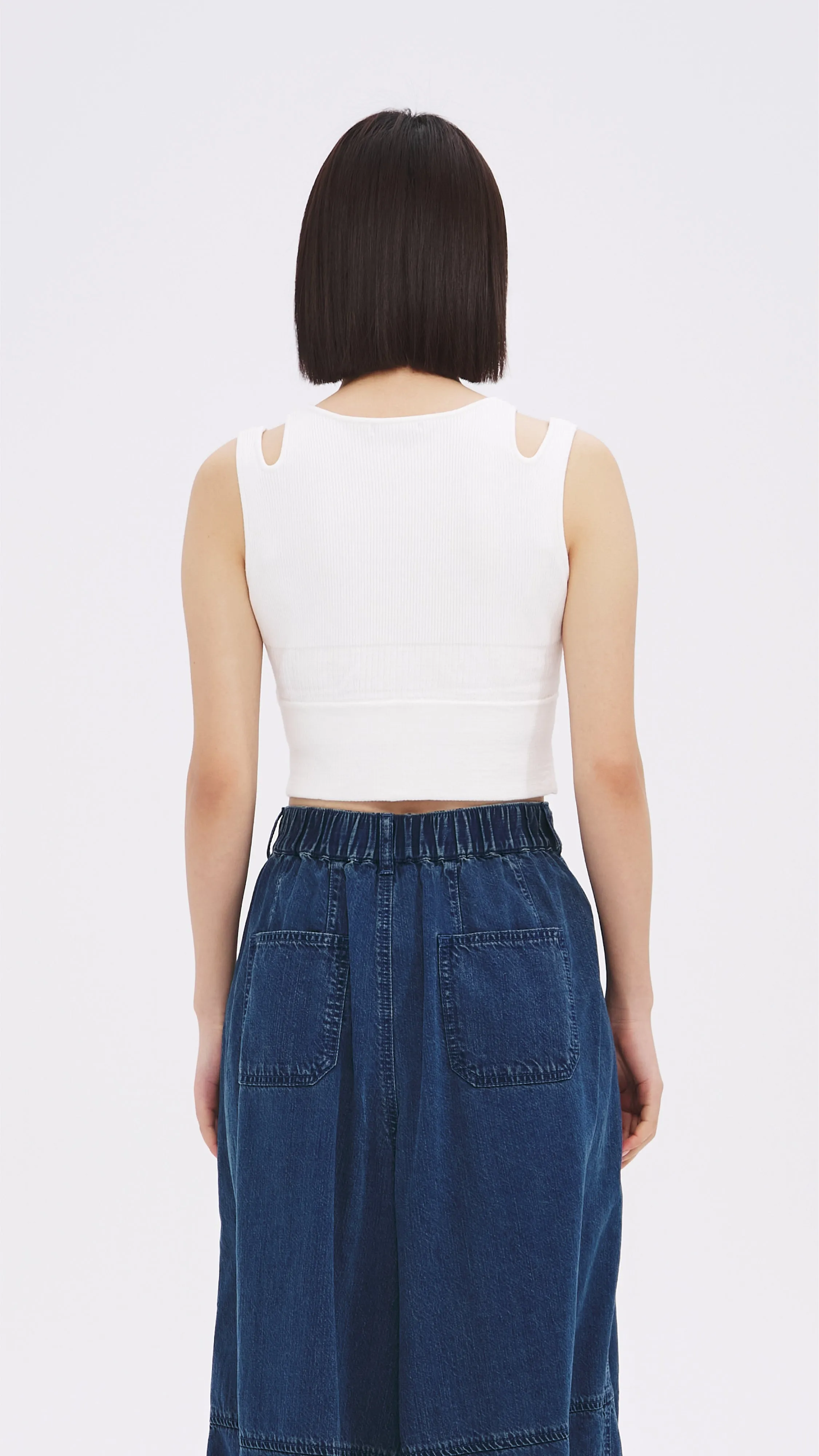 Y-Stripe Bra Top