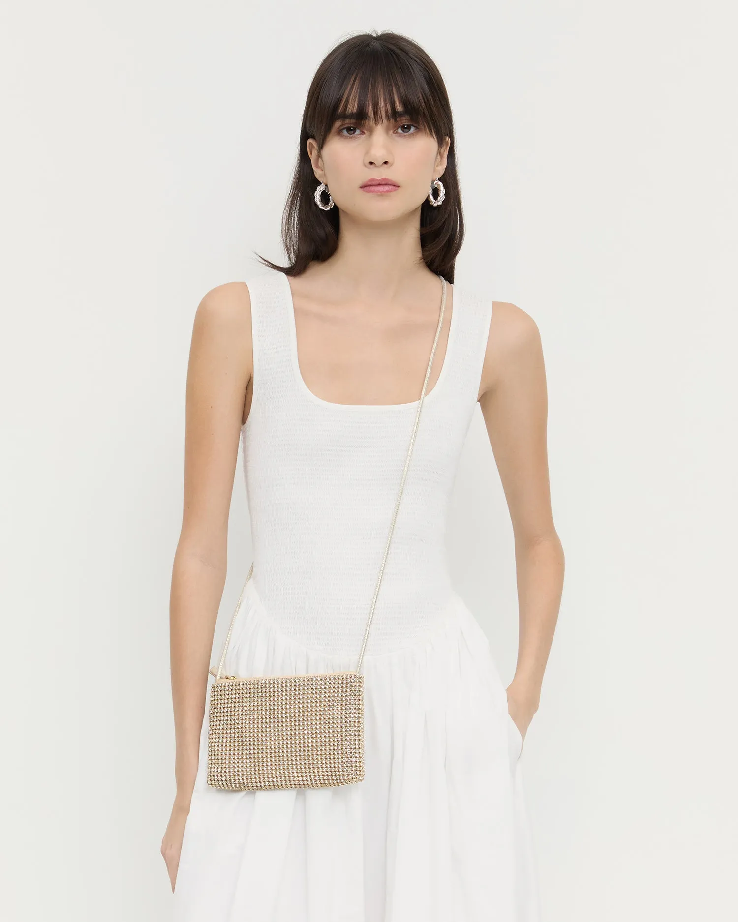 Yasmine Gold Diamanté Crossbody