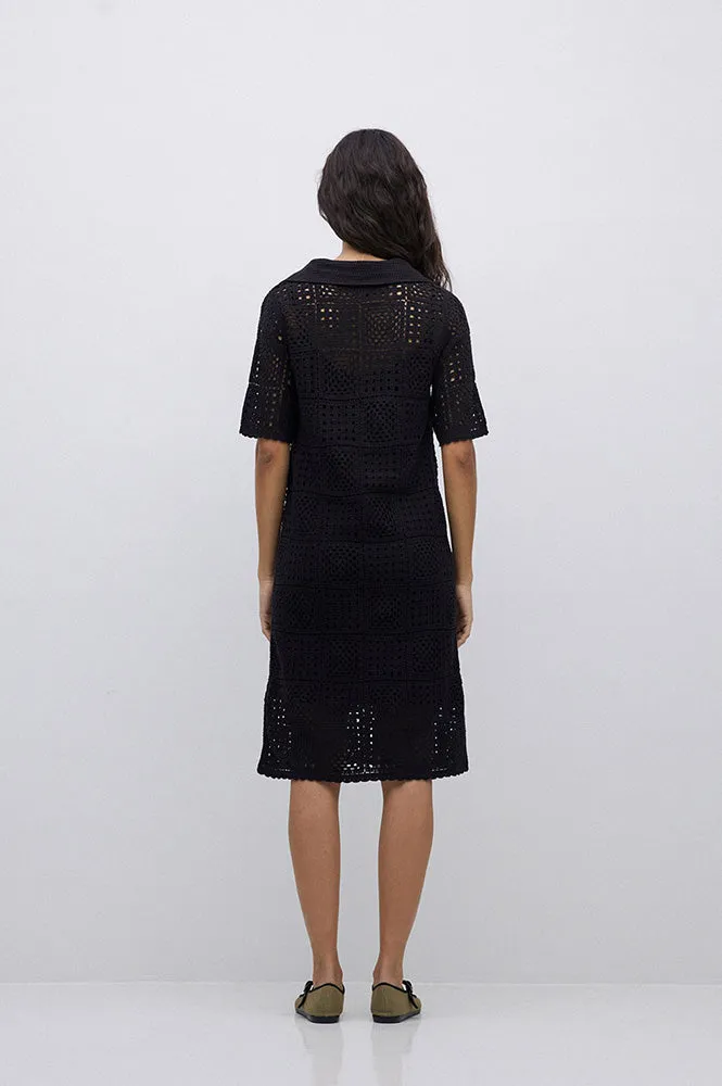 Yerse Sam Black Polo Dress