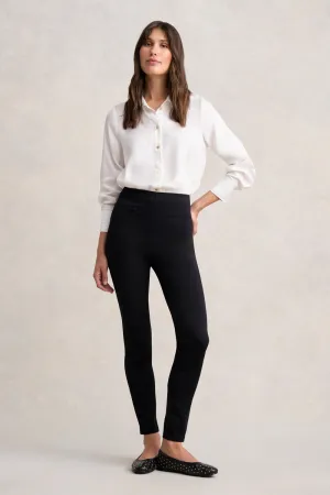 Zip Detail Slim Leg Pant - Jet Black